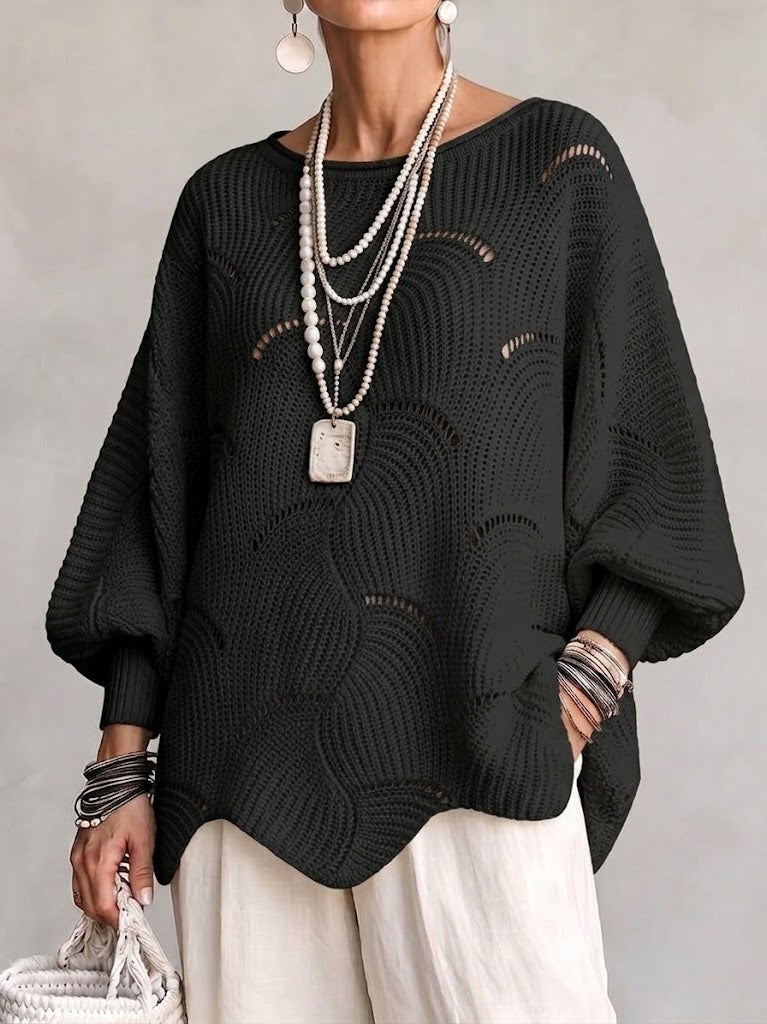 Grace | Hollow Wave Pattern Top