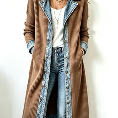 Riley | Relaxed Long Ribbed Cardigan