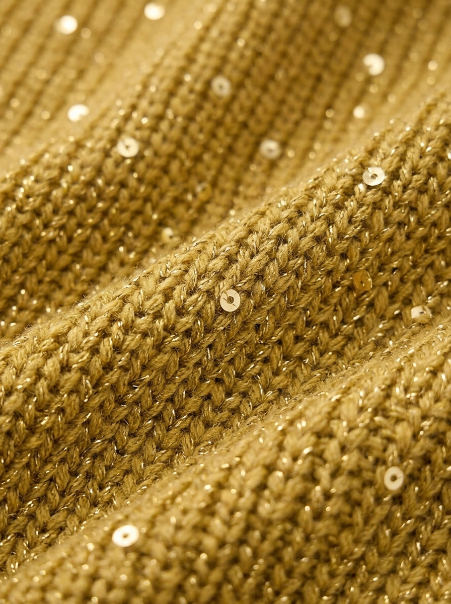 Ortensia | Oversized Gold Button Cardigan