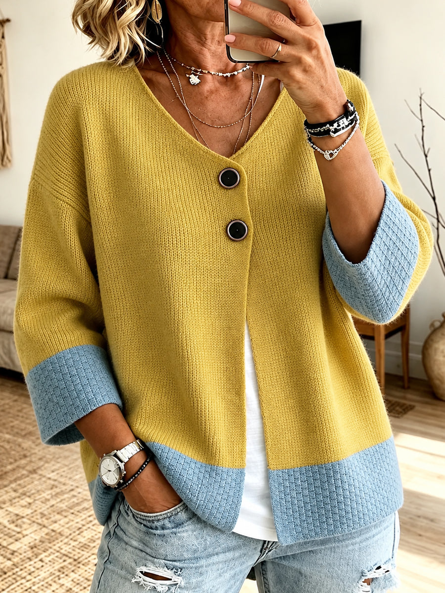 Jennifer | Colour-Block Cardigan