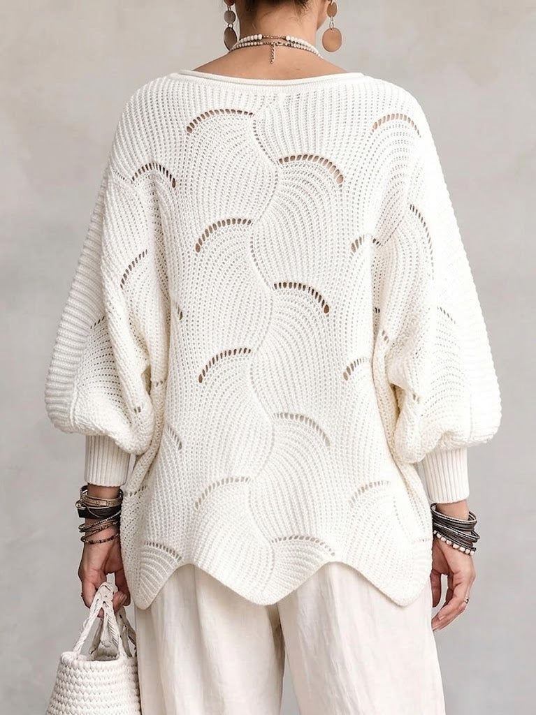 Grace | Hollow Wave Pattern Top