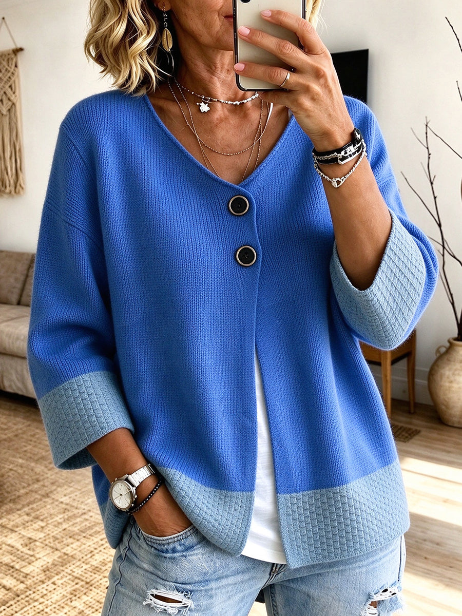 Jennifer | Colour-Block Cardigan