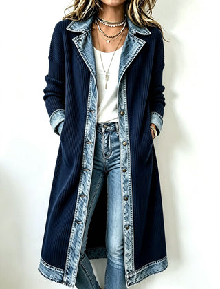 Riley | Relaxed Long Ribbed Cardigan