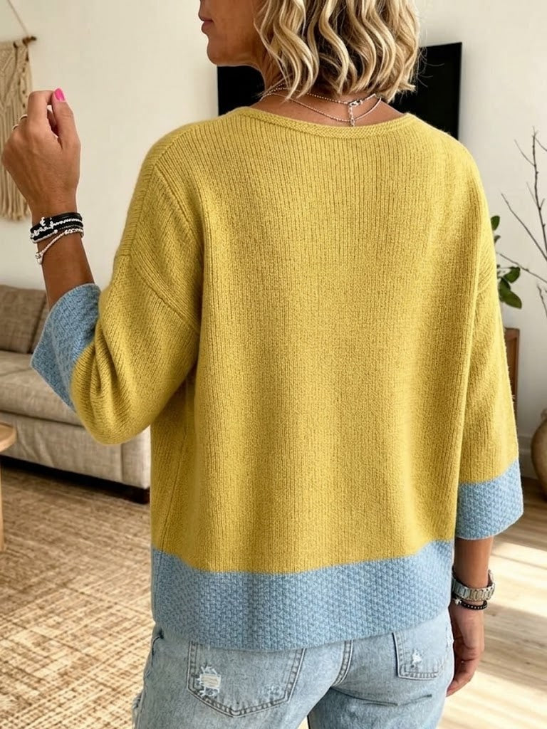 Jennifer | Colour-Block Cardigan
