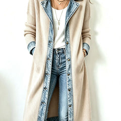 Riley | Relaxed Long Ribbed Cardigan
