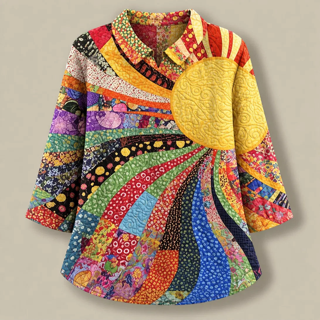 Adeline Quilted Collared Tunic
