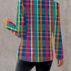Rosaline | Rainbow Checked Blazer