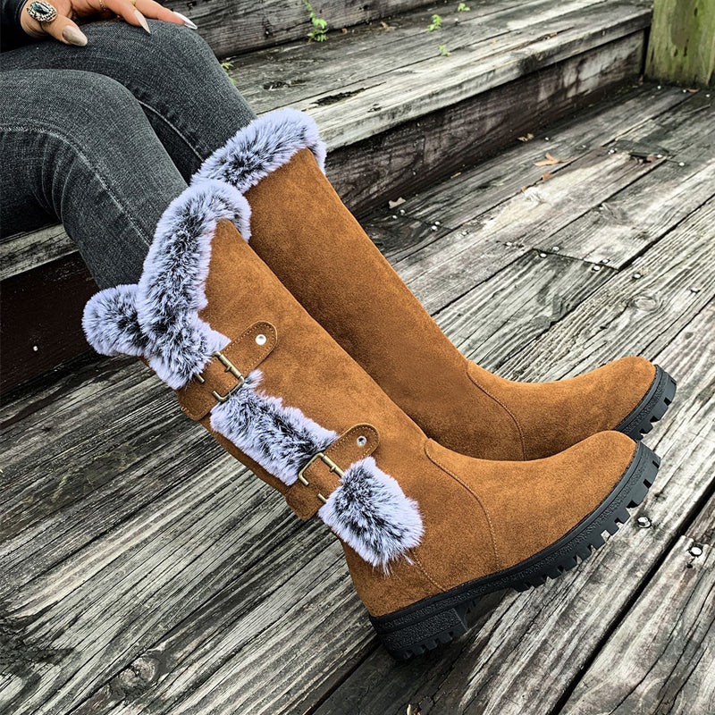 Aldina | Faux-Fur Lined Mid-Calf Winter Boots