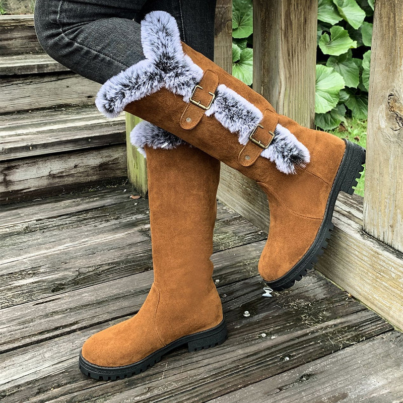 Aldina | Faux-Fur Lined Mid-Calf Winter Boots