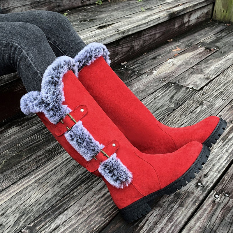 Aldina | Faux-Fur Lined Mid-Calf Winter Boots