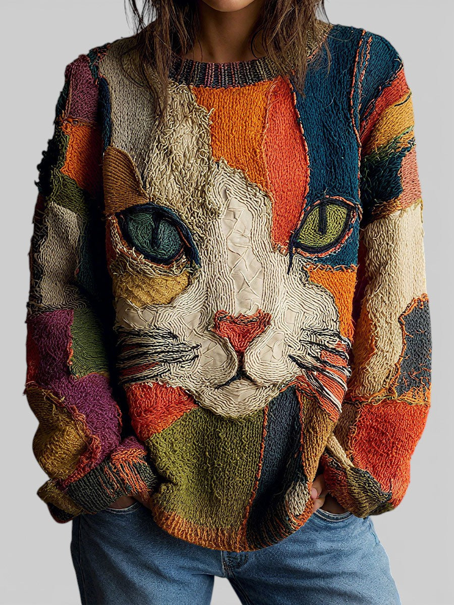 Aria | Artistic Top with Cat