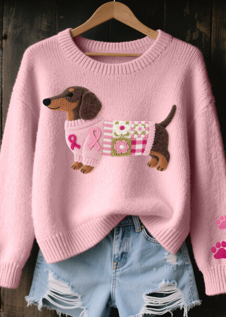 Chloe | Embroidered Dachshund Jumper