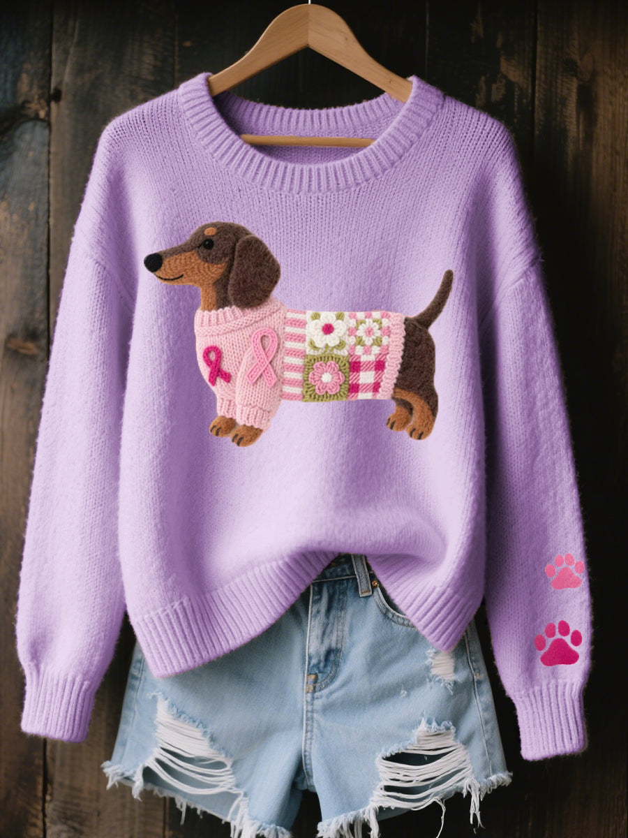 Chloe | Embroidered Dachshund Jumper