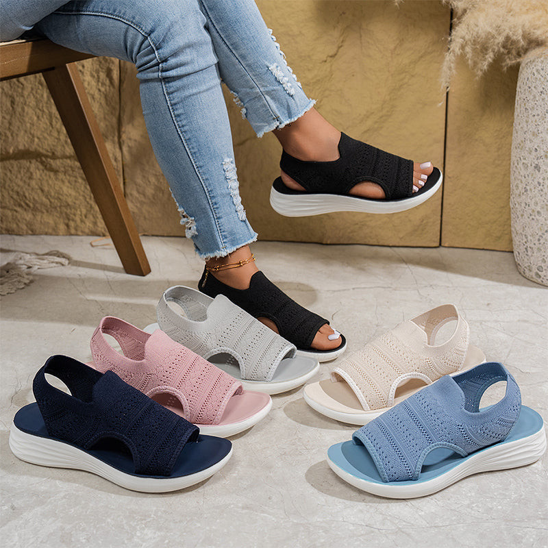 Tina | Breathable Knit Platform Sandals