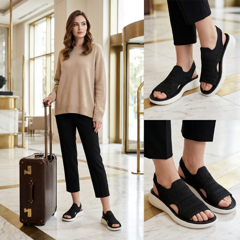 Tina | Breathable Knit Platform Sandals