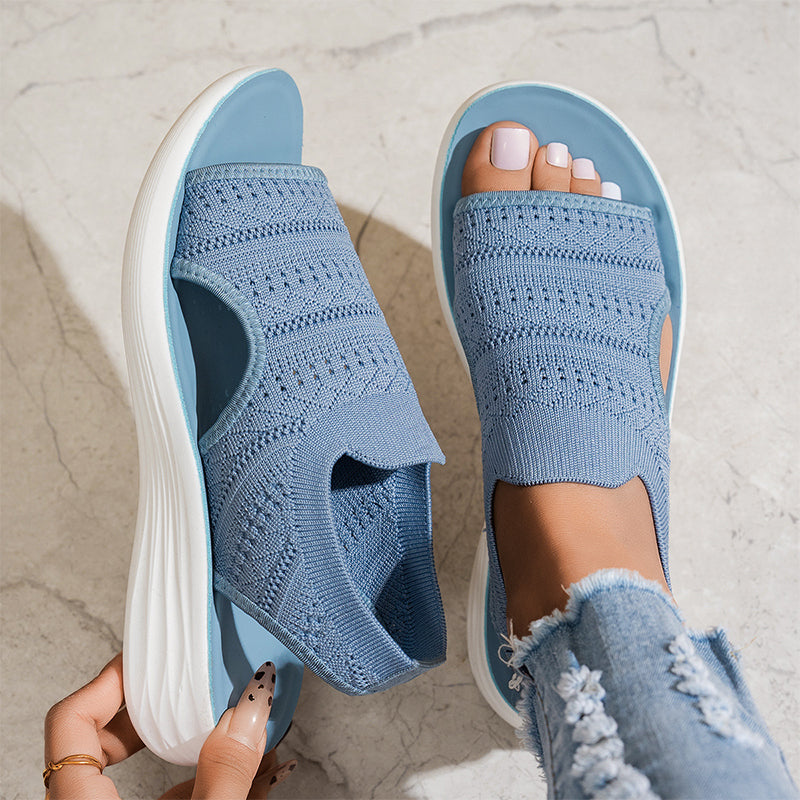 Tina | Breathable Knit Platform Sandals