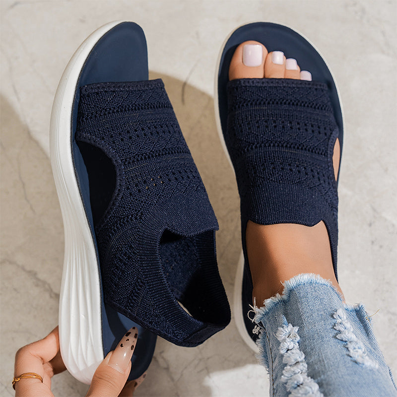 Tina | Breathable Knit Platform Sandals