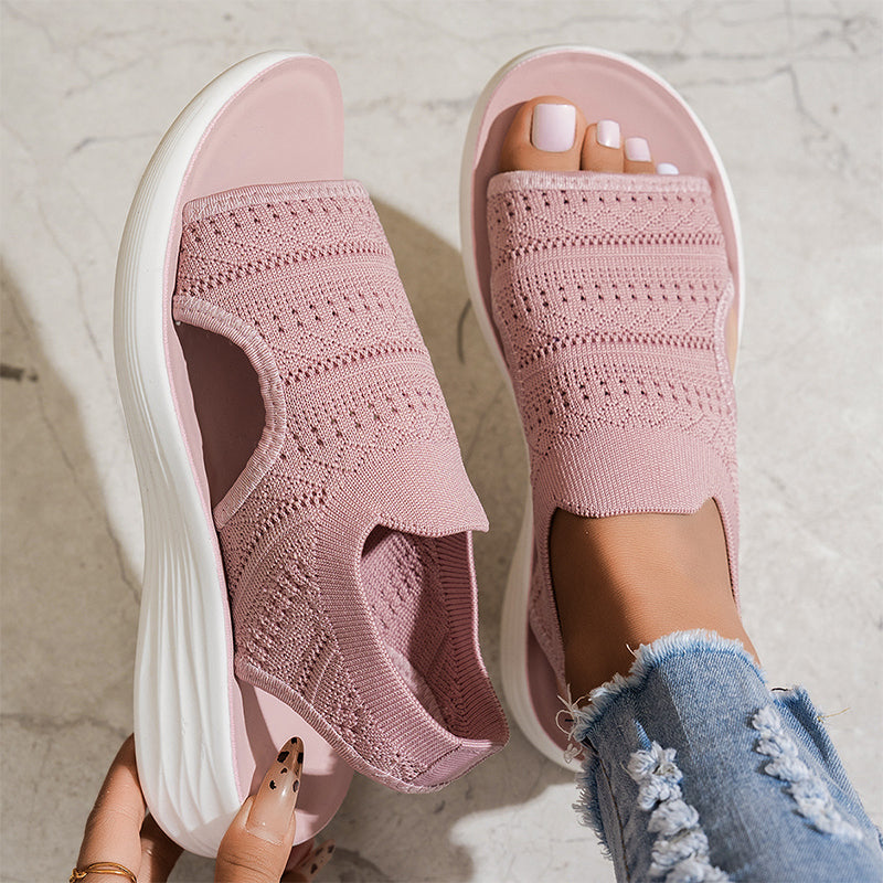 Tina | Breathable Knit Platform Sandals