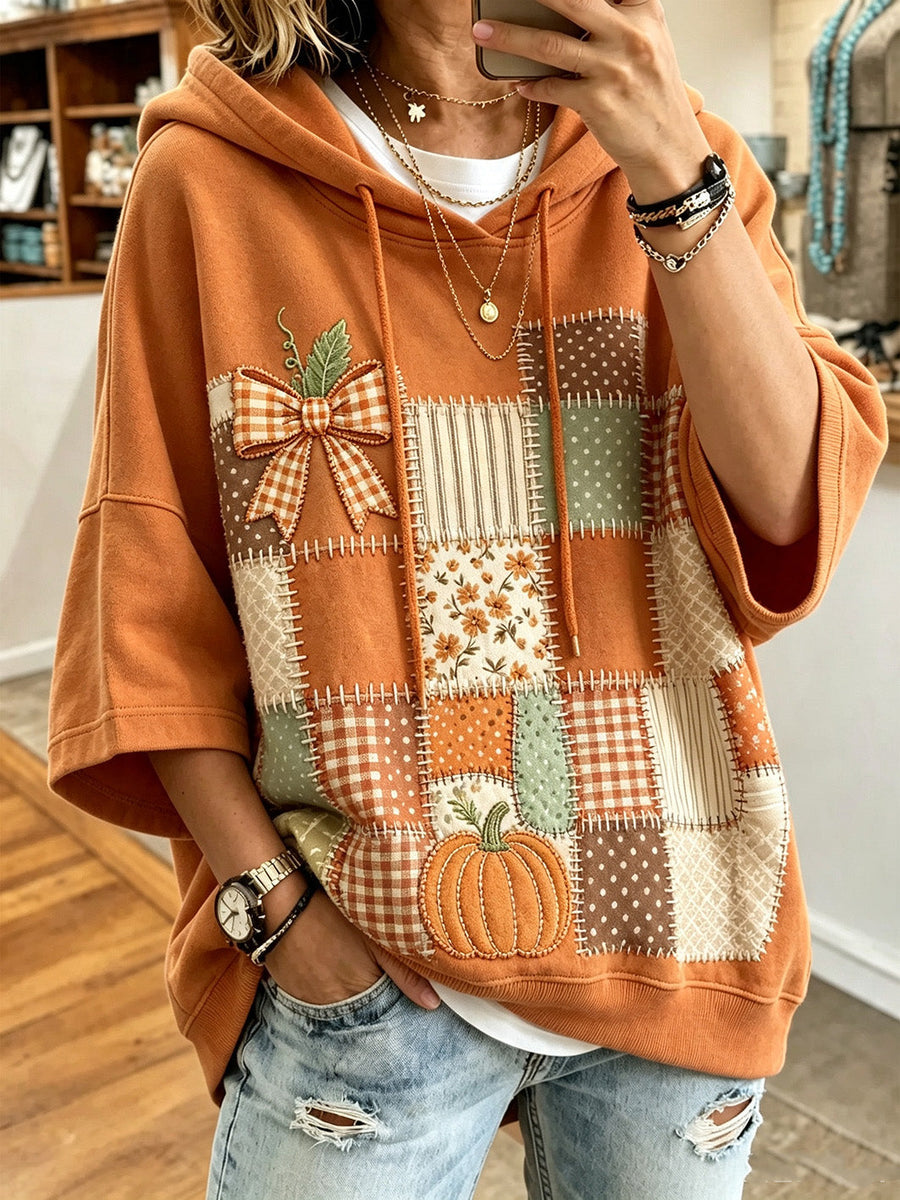 Larisa | Autumn Print Oversized Hoodie