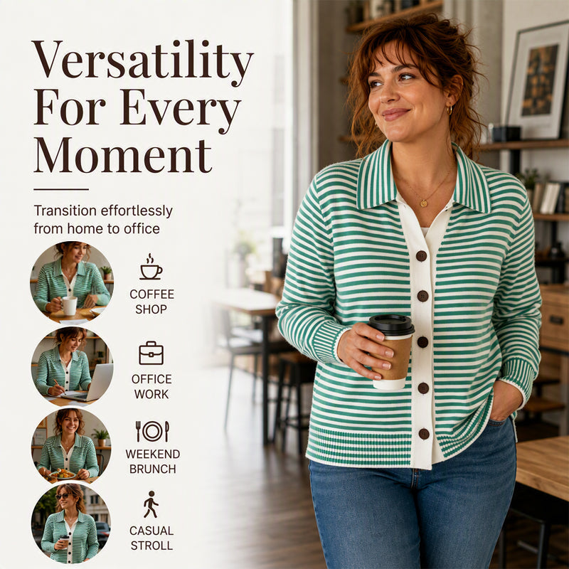 Olivia | Striped Cardigan