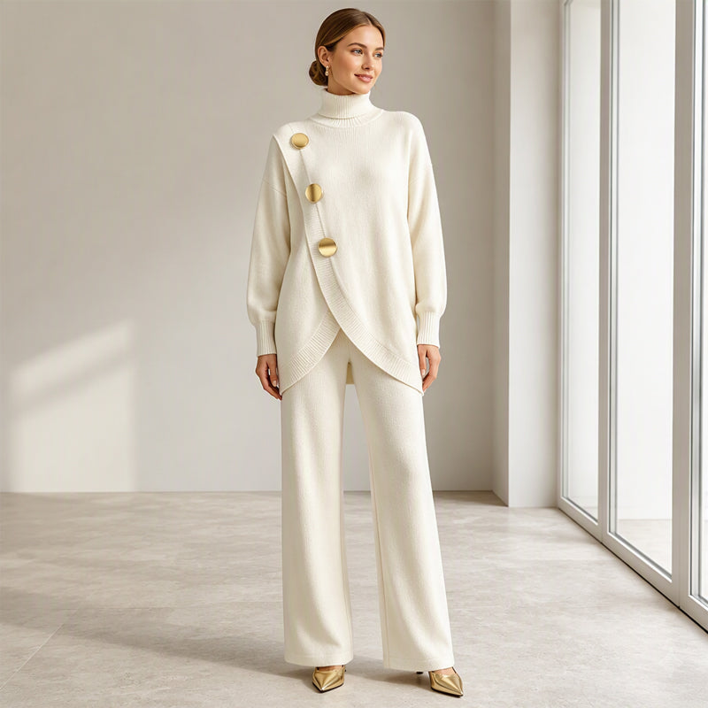 Noa | Turtleneck Jumper & Wide Pants Set