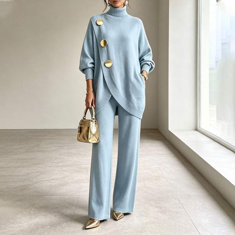 Noa | Turtleneck Jumper & Wide Pants Set
