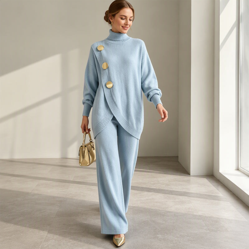 Noa | Turtleneck Jumper & Wide Pants Set