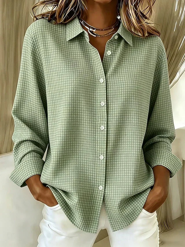 Winona | Relaxed Gingham Button-Front Shirt