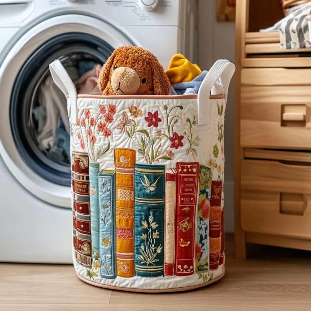 Bramble | Storybook Blossom Quilted Laundry Basket