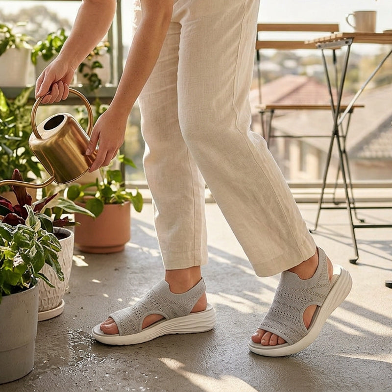 Tina | Breathable Knit Platform Sandals