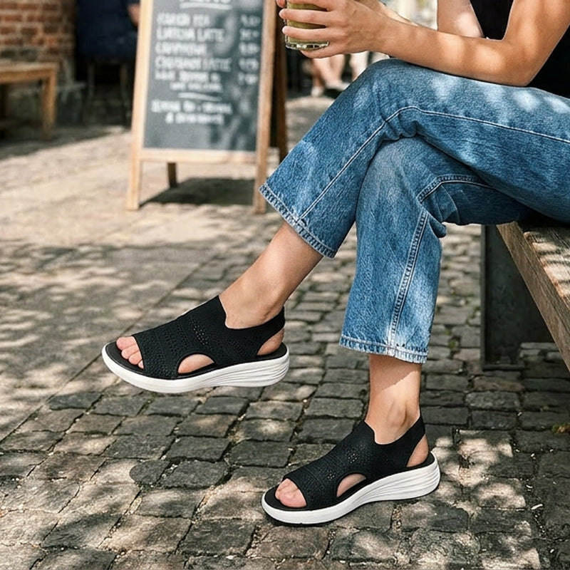 Tina | Breathable Knit Platform Sandals