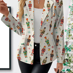 Vivenne | Nutcracker Print Blazer