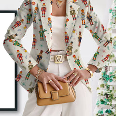 Vivenne | Nutcracker Print Blazer