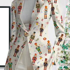 Vivenne | Nutcracker Print Blazer