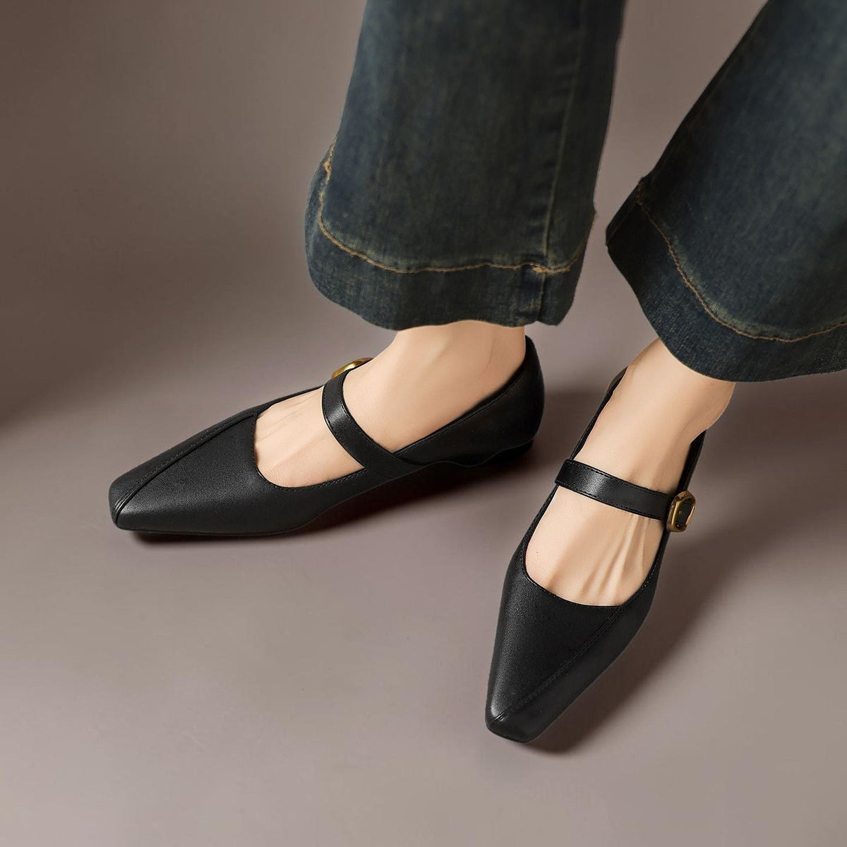 Zorae | Panelled Mary Jane Heels