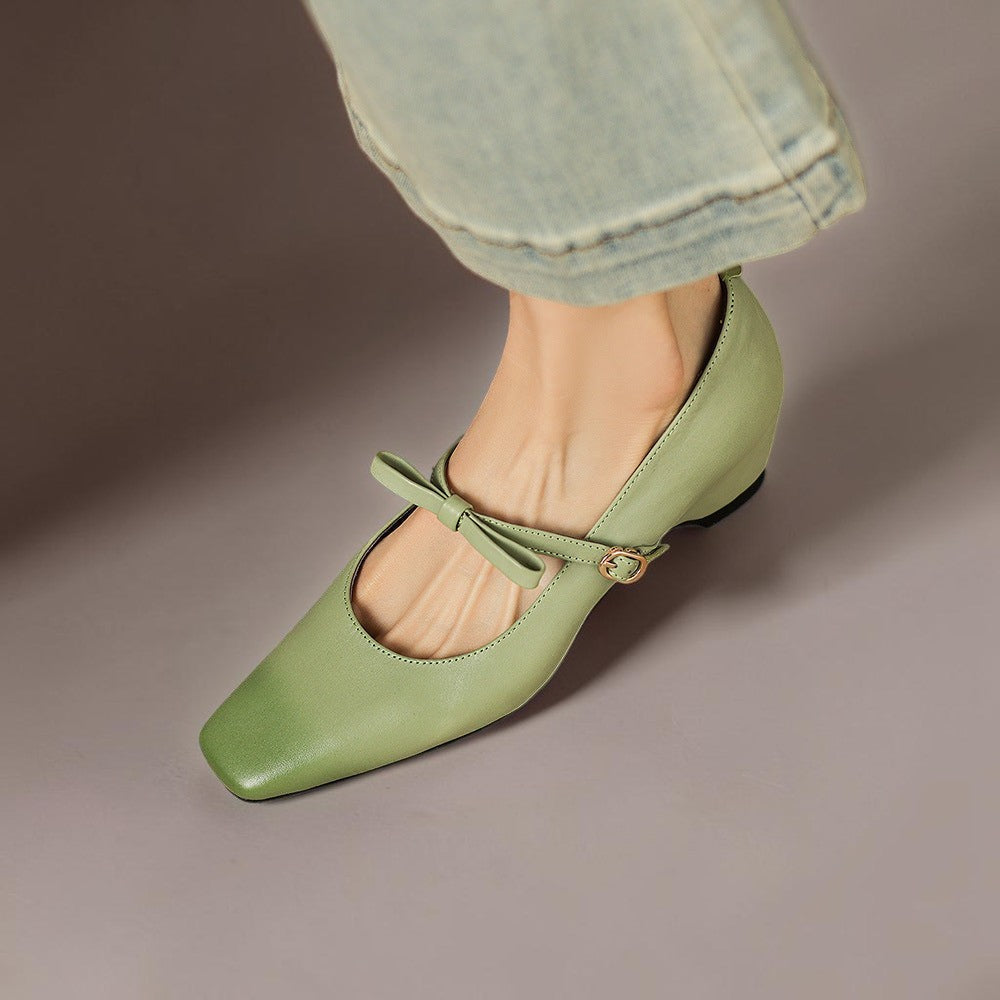 Niamh | Bow-Strap Mary Jane Pump