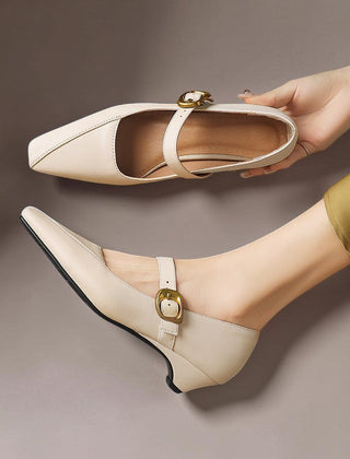 Zorae | Panelled Mary Jane Heels