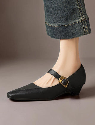 Zorae | Panelled Mary Jane Heels