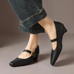 Zorae | Panelled Mary Jane Heels