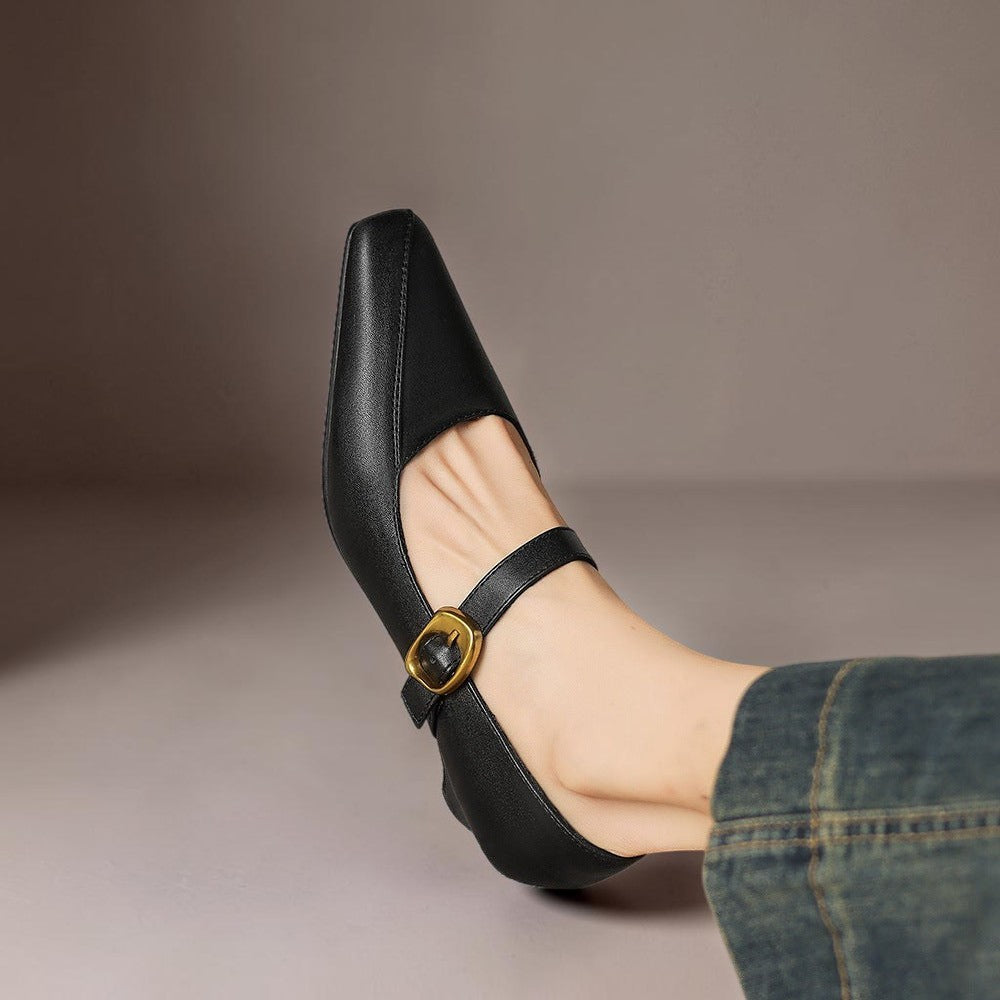 Zorae | Panelled Mary Jane Heels