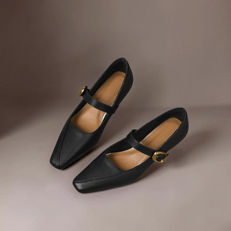 Zorae | Panelled Mary Jane Heels