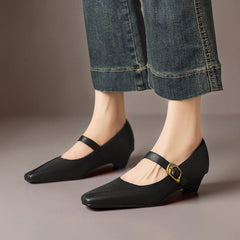 Zorae | Panelled Mary Jane Heels