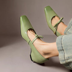 Bryony | Bow-Strap Mary Jane Court Shoes