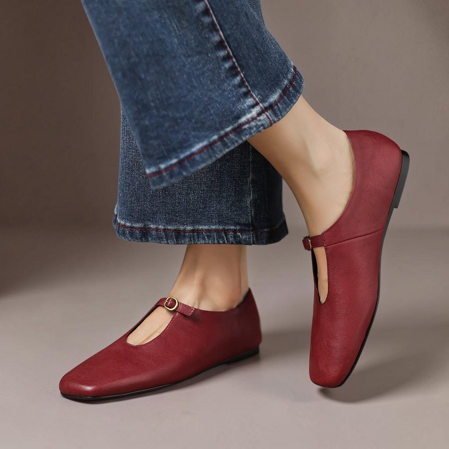 Catriona | High-Vamp Mary Jane Flat