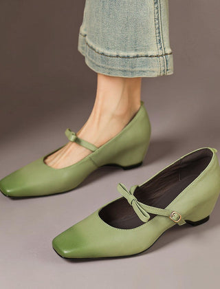 Bryony | Bow-Strap Mary Jane Court Shoes