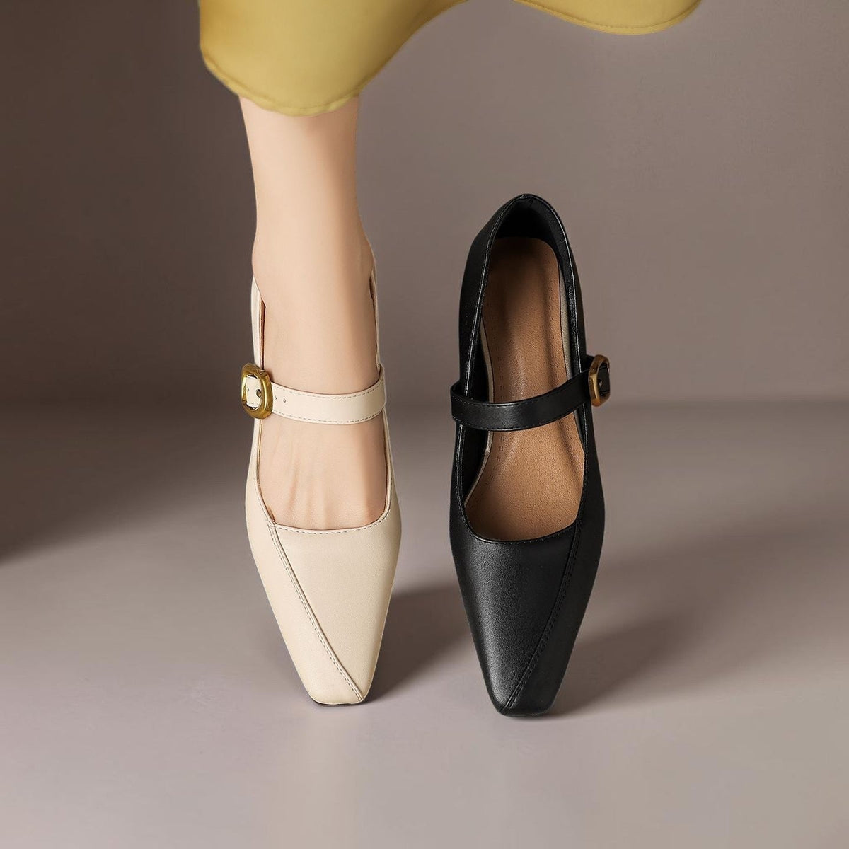 Zorae | Panelled Mary Jane Heels
