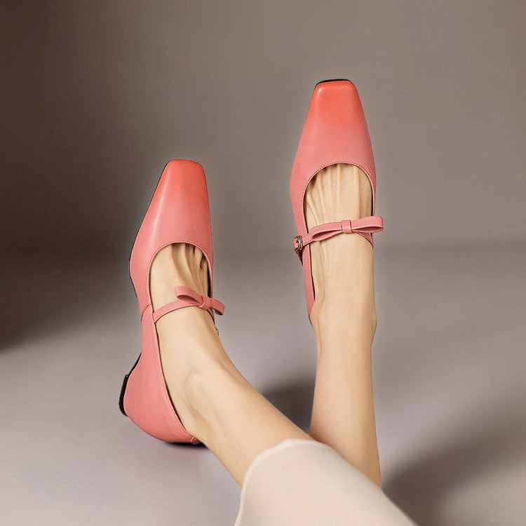 Niamh | Bow-Strap Mary Jane Pump
