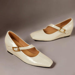 Viora | Leather-Look Mary Jane Heels