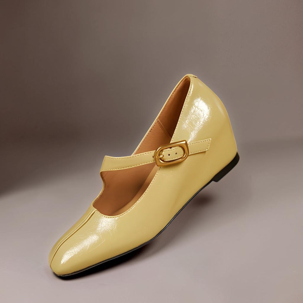 Viora | Leather-Look Mary Jane Heels