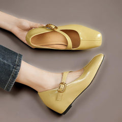 Viora | Leather-Look Mary Jane Heels